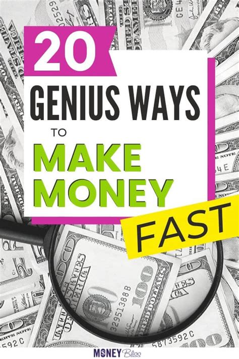 21 Genius Ways On How To Make Money Fast Money Bliss