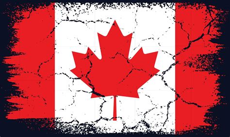 Free Vector Flat Design Grunge Canada Flag Background 29343037 Vector