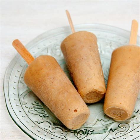 They taste decadent, like bananas foster without all the butter and extra calories. Banana & Custard Ice Cream Lollies http://recipelistings ...