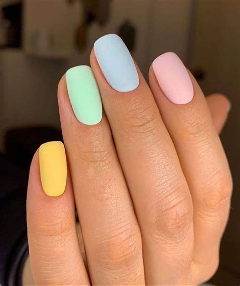 Pastel Acrylic Nails Different Colors Insight From Leticia