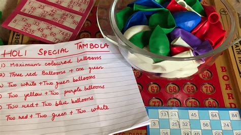 holi special tambola game latest kitty party game latest tambola game for ladies kitty party