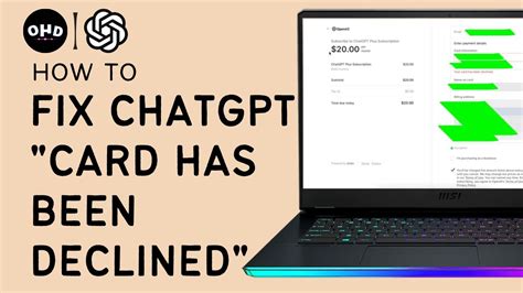 How To Fix Chatgpt Your Card Has Been Declined Error Chatgpt Plus