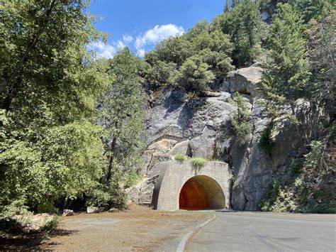 Tunnel Road National Park Yosemite Passageway Underground Mountain