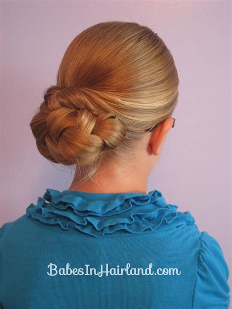 Easy Rolled Braid Updo Babes In Hairland