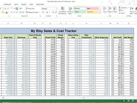 Revenue Spreadsheet Template Affordable Templates Self Employed