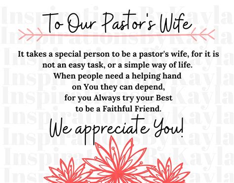 Pastors Wife Appreciation Card Pastor Wife Appreciation Etsy