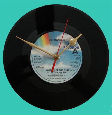 Nik Kershaw I Won T Let The Sun Go Down On You Vinyl Clocks