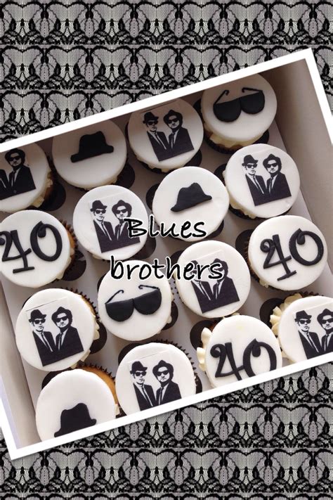 Celebrating your 30th, 40th, 50th, 60th, 70th, 80th, 90th, 100th birthday and beyond. Blues brothers cupcakes | 60th birthday party, Birthday ...