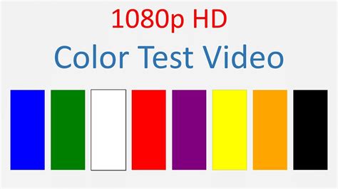At the end you will be able to see the report. TV, Laptop, Phone screen color test video HD 1080p - YouTube