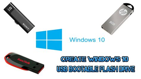 How to create a bootable windows 10 usb. How to create windows 10/8 bootable USB flash drive(rufus ...