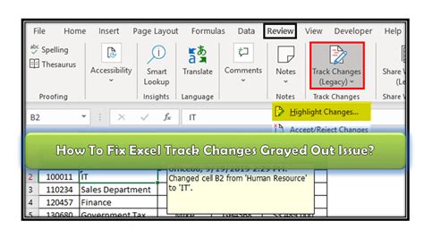 fix excel track  grayed  issue