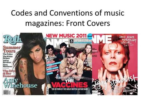 Magazine Cover Conventions
