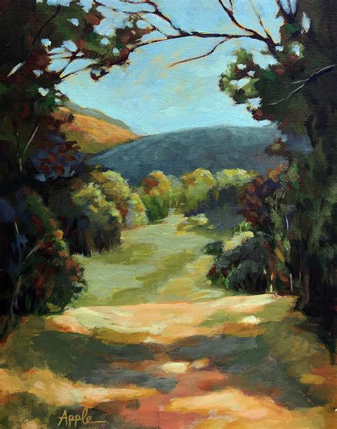 The Backroads Original Oil On Canvas Summer Landscape Painting By