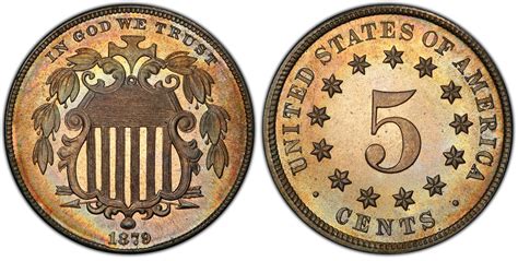 1879 5c Proof Shield Nickel Pcgs Coinfacts