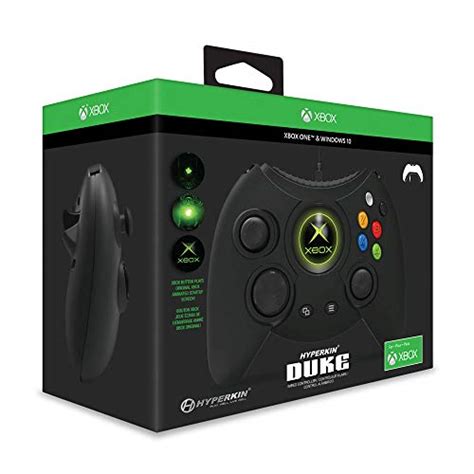 Hyperkin Duke Wired Controller For Xbox One Windows 10 Pc Black