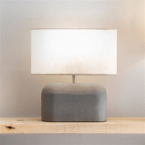 No wiring or electrical needed. Concrete Table Lamp By All Things Brighton Beautiful ...