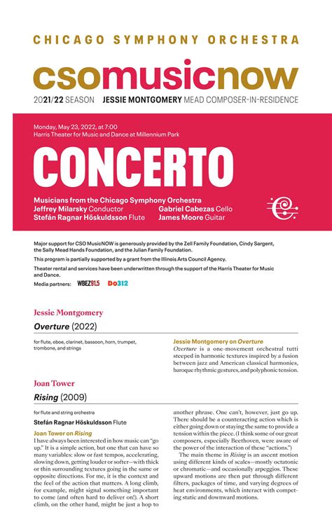 Program Book Cso Musicnow Concerto By Chicago Symphony Orchestra Issuu