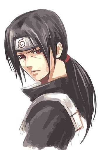 Itachi Uchiha Long Hair Cartoon And Animation Paint By Number