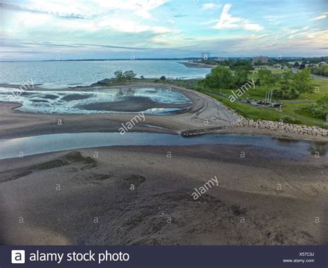 The bike path from bradley point to west walk will close from 12:00 am. Long Island Sound Aerial Stock Photos & Long Island Sound ...