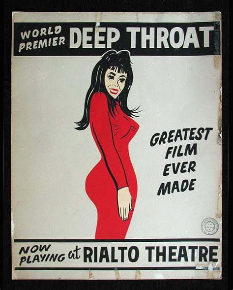 Deep Throat Cinemasterpieces Original X Rated Adult Porn Movie Poster