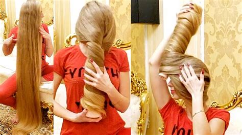realrapunzels long blonde hair wrapping preview youtube