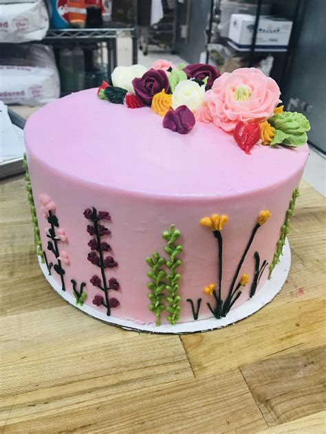 Flower Cake 💜 Rbaking
