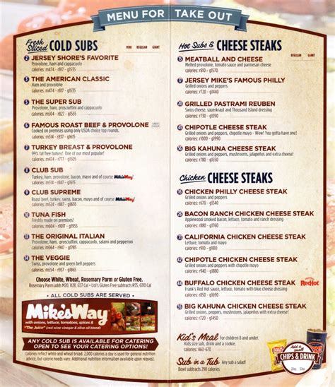 Jersey mike's menu prices are reasonable and low. Whereisthemenu.net | Jersey Mike's - Multiple Locations