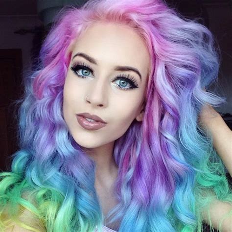 51 esempi di capelli arcobaleno la nuova moda delle ciocche di capelli multicolor keblog