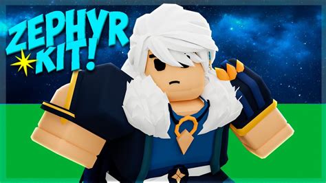 I Used The Zephyr Kit Against 100 Players Roblox Bedwars Youtube
