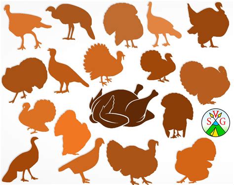 Sale Turkey Svg Cut Files Thanksgiving Day Cricut Files Etsy