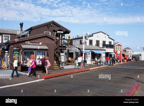 Stearns Wharf Pier In Santa Barbara California Stock Photo Alamy