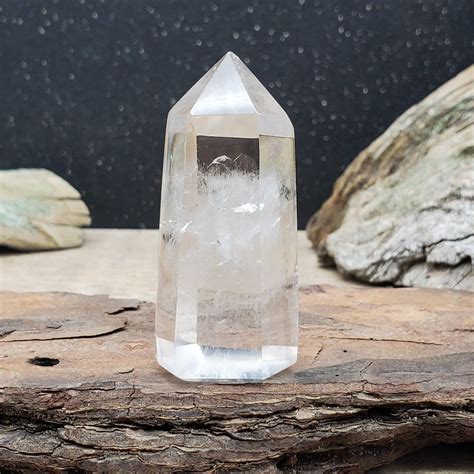 Clear Quartz Crystal Point | Quartz crystal point, Clear quartz, Clear quartz crystal