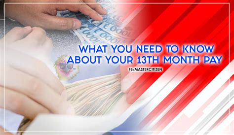 What You Need to Know About Your 13th Month Pay – MasterCitizen's Blog