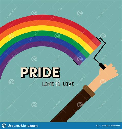 Lgbtq Community Pride Month Poster Design Template Background With