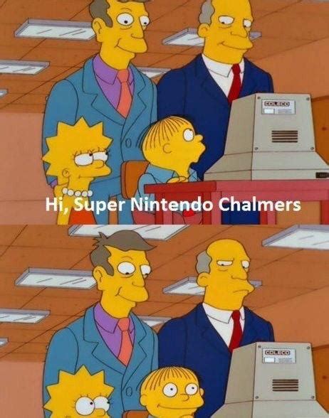 Hi Super Nintendo Chalmers Rthesimpsons