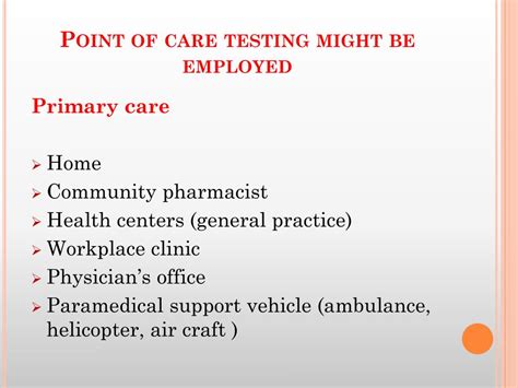 Ppt Point Of Care Testing Powerpoint Presentation Free Download Id
