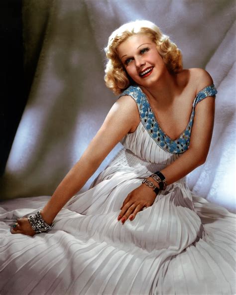 Jean Harlow Color By Chip Springer Old Hollywood Glamour Golden Age