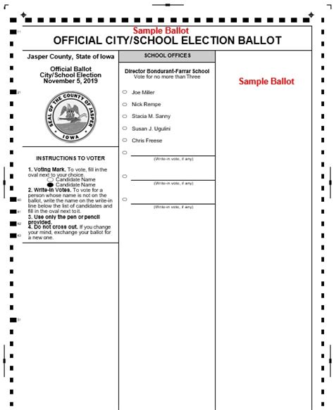 18 free election ballot templates voting forms best collections