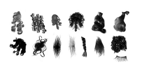 Hair brushes iii by scully 7491 one of the most realistic options on in this list, these hair brushes contain more curls than anything else. Hair Brush Collection - Story Art Education