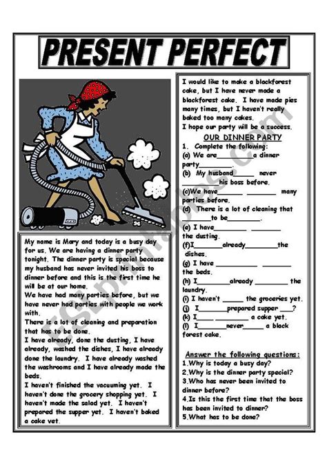 Present Perfect With Never Ever Already And Yet Esl Worksheet By