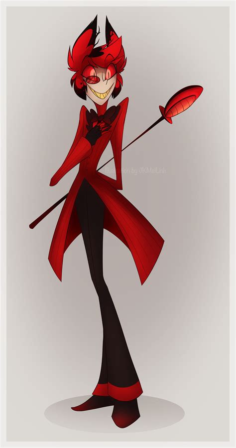 Monster hotel alastor hazbin hotel h hotel hotel trivago vivziepop hazbin hotel cartoon art styles cool drawings blood red moon fandoms. Hazbin Hotel - Alastor by JKMeiLinh on DeviantArt