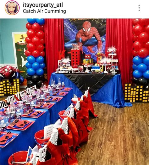 Spider Man Theme Birthday Party Toddler Birthday Cakes Superhero