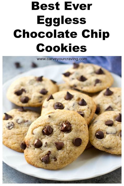 Perfectly crispy, slightly chewy eggless chocolate chip cookies have a great nutty flavor from whole wheat flour and brown sugar. Make bakery-style eggless chocolate chip cookies at home under 30 minutes. This easy recipe do ...