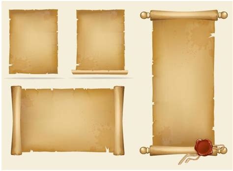 Vintage Paper Scrolls Banners Vector 01 Free Download