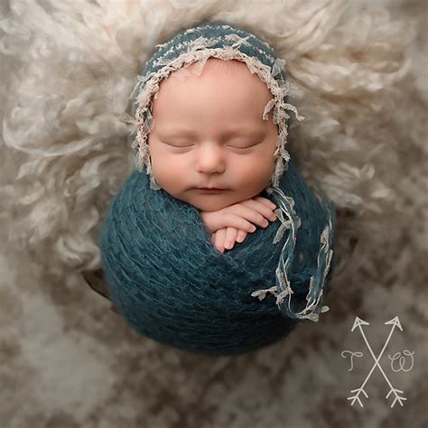 Newborn Baby Photography Propshandmade Knit Mohair Wrapbaby Soft