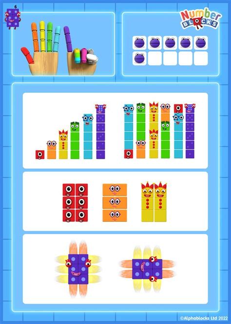 Mi15 Fact File All About Numberblock Six Learn To Count Artofit