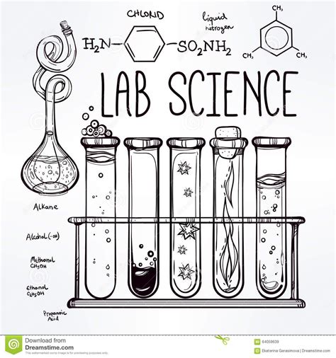 Science Lab Drawing At Explore Collection Of