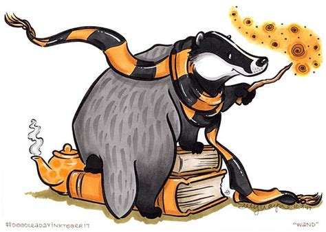 This post is about hufflepuff clipart. Badger clipart hufflepuff scarf, Badger hufflepuff scarf ...