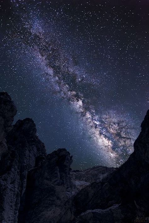 Milky Way Behind Rocks By Aydin T Palabiyikoglu Night Landscape