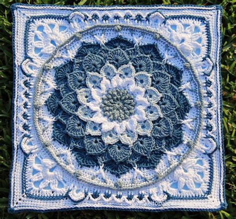 Stunning Crochet Mandala Squares #crochetmandalapattern in 2020